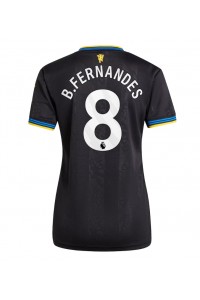 Manchester United Bruno Fernandes #8 Voetbaltruitje 3e tenue Dames 2025-26 Korte Mouw